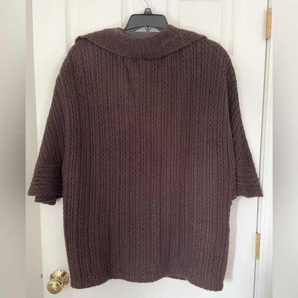CAbi Repose Cape Oversized Open Knit
Cardigan Poncho Brown Size M/L - Picture 3 of 6